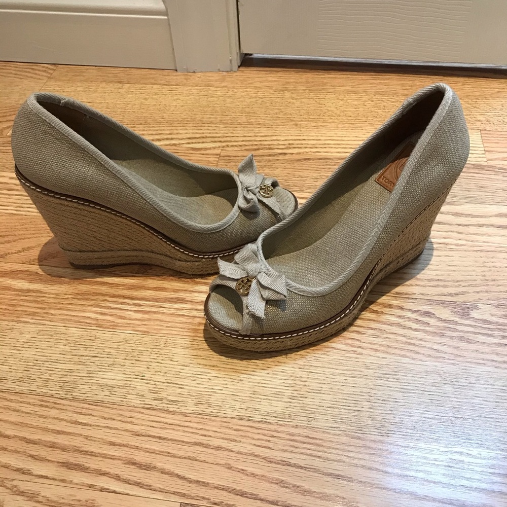Tory Burch wedge sandals- must sell